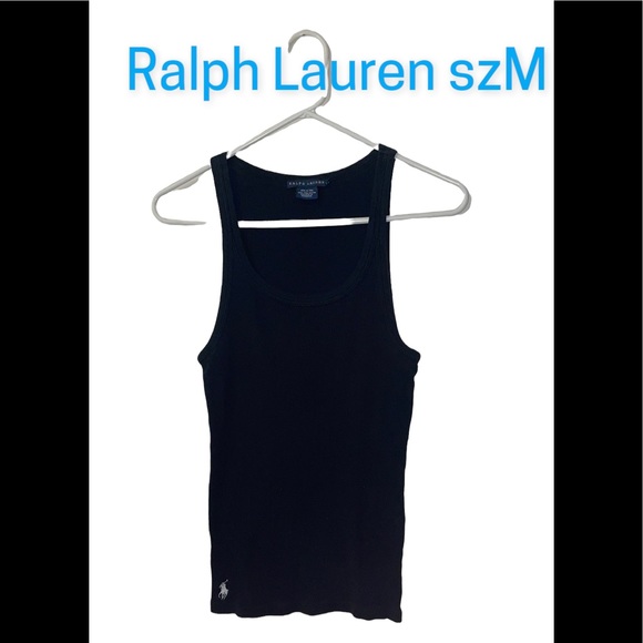 Ralph Lauren Tank Top Navy Blue sz M Modest EU Preppy Classic Simple Cute - Picture 1 of 12
